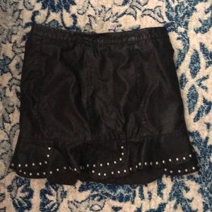 Free People faux leather skirt